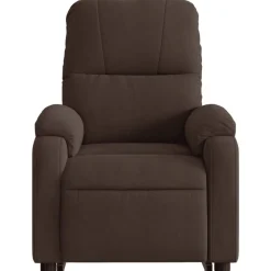 vidaXL Sillón eléctrico reclinable elevable tela microfibra marrón Marrón New