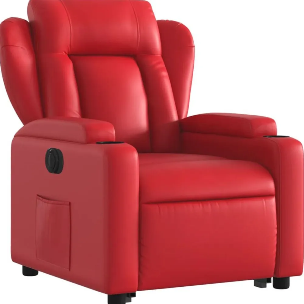 vidaXL Sillas-Sillón elevable eléctrico cuero artificial