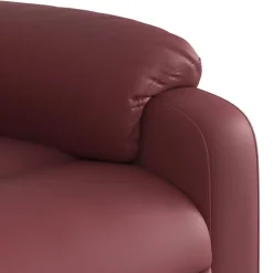 vidaXL Sillón elevable eléctrico cuero artificial rojo tinto Rojo vino tinto Hot