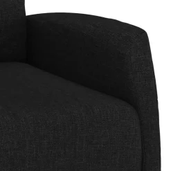 vidaXL Sillón elevable tela Negro Outlet