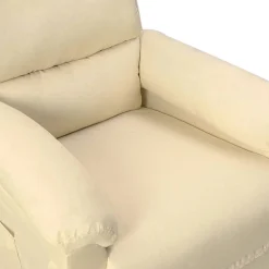 vidaXL Sillón elevable tela Crema