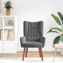 vidaXL sillón 63 x 67 x 94 cm Terciopelo Gris oscuro Online