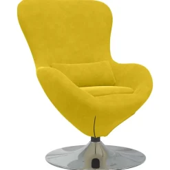 vidaXL Sillas-Sillón huevo Terciopelo