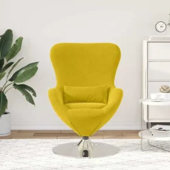 vidaXL Sillas-Sillón huevo Terciopelo