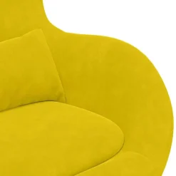vidaXL Sillas-Sillón huevo Terciopelo
