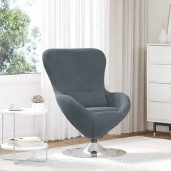 vidaXL Sillas-Sillón huevo Terciopelo