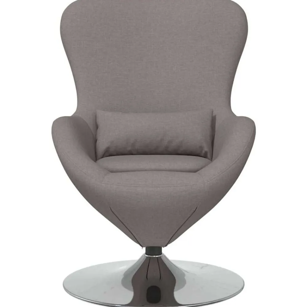 vidaXL Sillas-Sillón huevo 63 x 73 x 90 cm tela