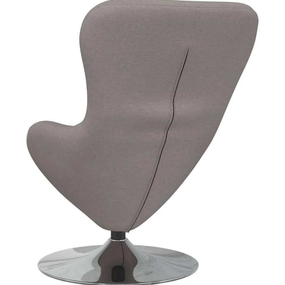 vidaXL Sillas-Sillón huevo 63 x 73 x 90 cm tela