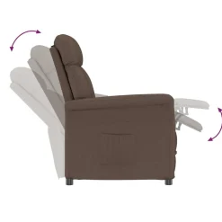 vidaXL sillón Marrón Microfibra Marr&oacute;n Best