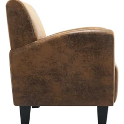 vidaXL Sillón marrón 70x69x72 cm piel sintética Online