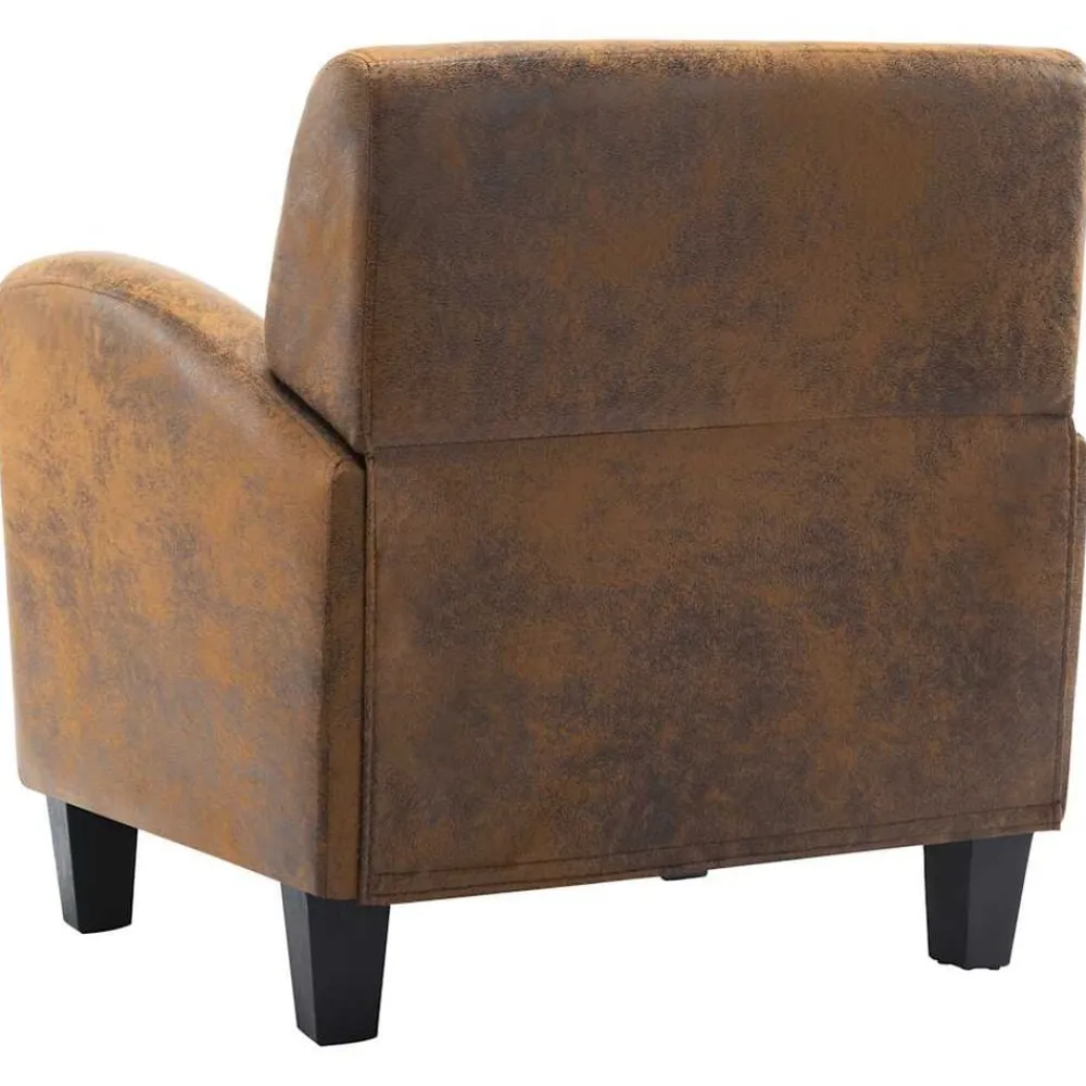 vidaXL Sillón marrón 70x69x72 cm piel sintética Online