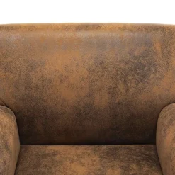 vidaXL Sillón marrón 70x69x72 cm piel sintética Online