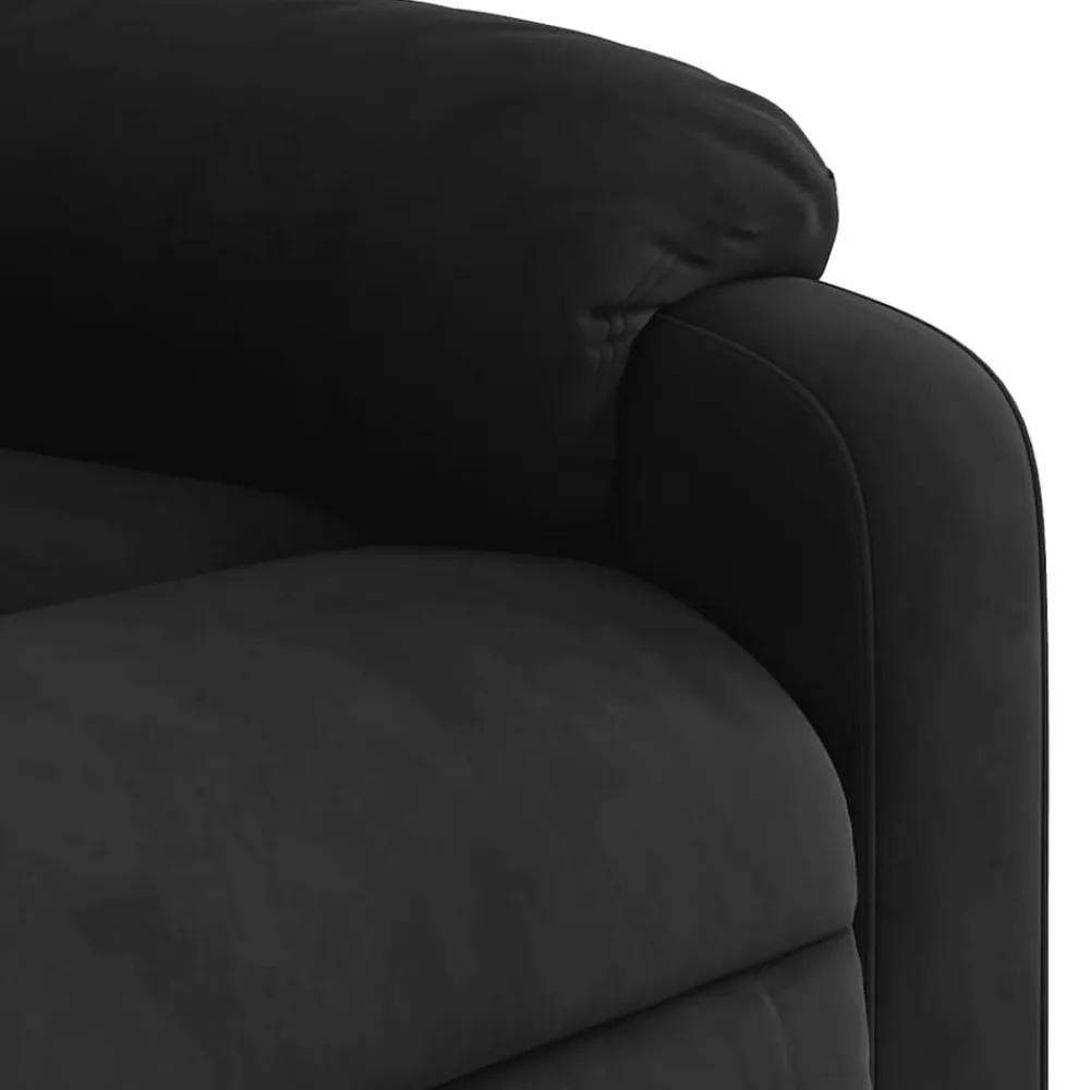 vidaXL Sillón masaje eléctrico reclinable elevable tela Negro Clearance