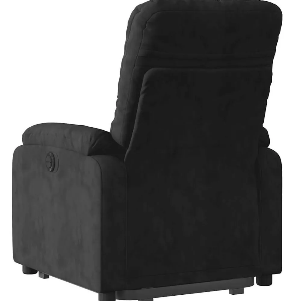 vidaXL Sillón masaje eléctrico reclinable elevable tela Negro Clearance