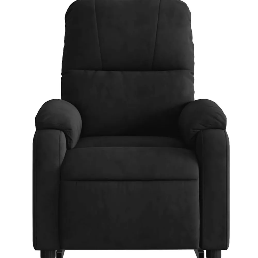 vidaXL Sillón masaje eléctrico reclinable elevable tela Negro Clearance