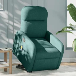 vidaXL Sillas-Sillón masaje eléctrico reclinable elevable tela