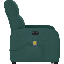 vidaXL Sillas-Sillón masaje eléctrico reclinable elevable tela