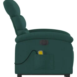 vidaXL Sillas-Sillón masaje eléctrico reclinable elevable tela