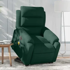 vidaXL Sillas-Sillón masaje reclinable elevable terciopelo