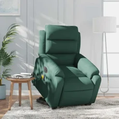 vidaXL Sillas-Sillón masaje reclinable elevable terciopelo