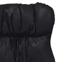 vidaXL sillón 69 x 74 x 93 cm Cuero artificial Negro Hot