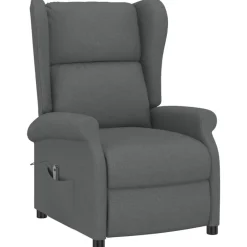 vidaXL Sillas-Sillón orejero reclinable eléctrico de tela