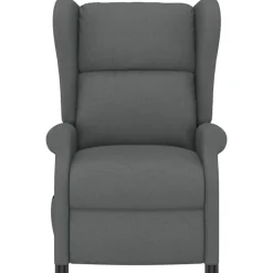 vidaXL Sillas-Sillón orejero reclinable eléctrico de tela