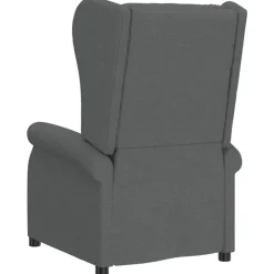 vidaXL Sillas-Sillón orejero reclinable eléctrico de tela