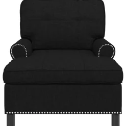 vidaXL Sillón reclinable con cojín 91 x 157 x 91 cm tela Negro Best