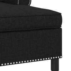 vidaXL Sillón reclinable con cojín 91 x 157 x 91 cm tela Negro Best