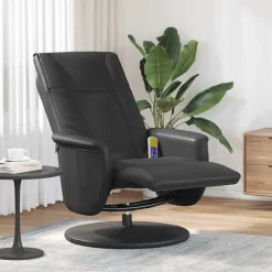 vidaXL Sillas-Sillón reclinable con masaje giratorio 71 x 90 x 105 cm