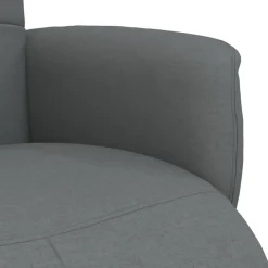 vidaXL Sillas-Sillón reclinable con reposapiés tela