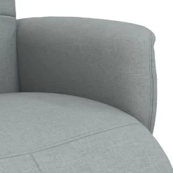 vidaXL Sillas-Sillón reclinable con reposapiés tela