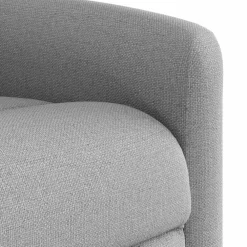 vidaXL Sillón reclinable de masaje eléctrico tela Gris nube