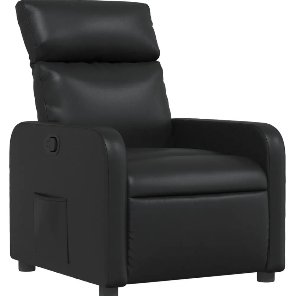vidaXL Sillas-Sillón reclinable de cuero sintético