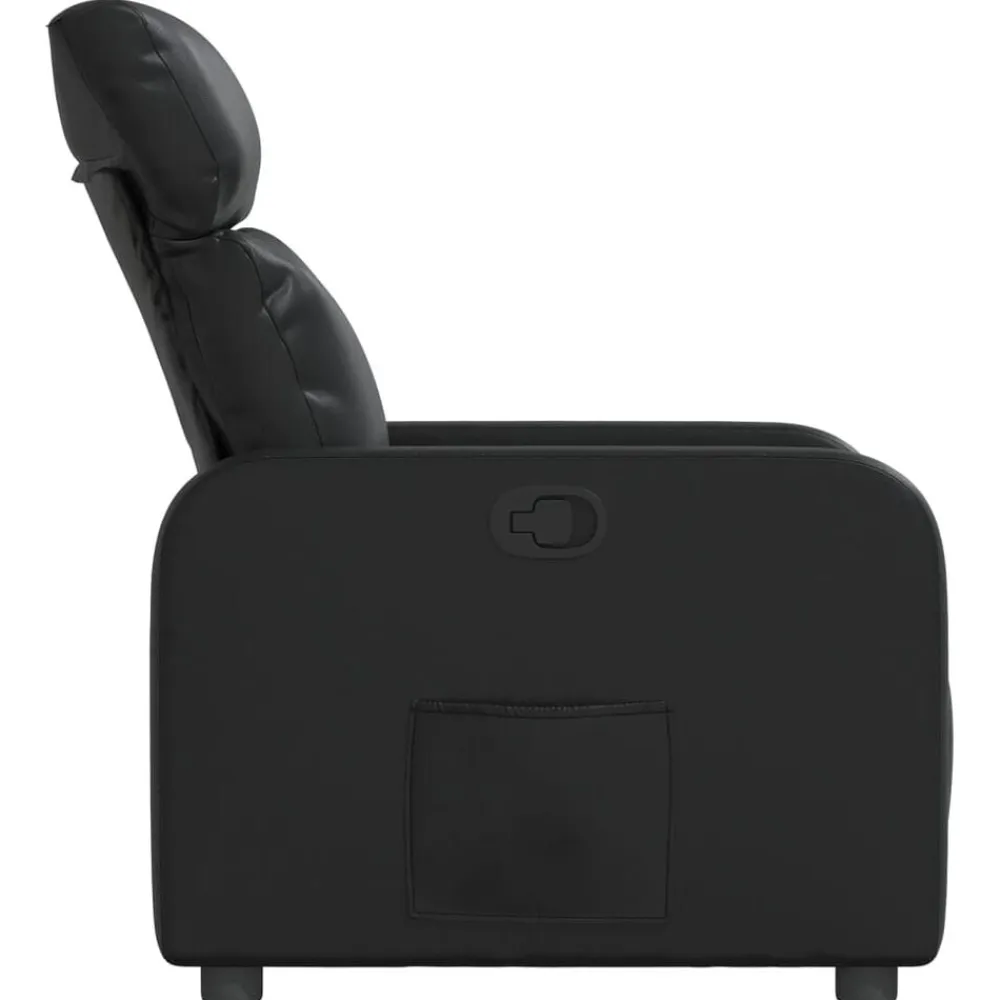 vidaXL Sillas-Sillón reclinable de cuero sintético