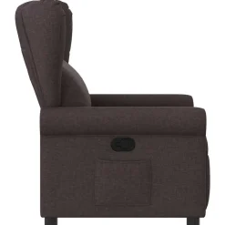 vidaXL Sillón reclinable de tela marrón oscuro Marr&oacute;n oscuro Hot