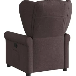 vidaXL Sillón reclinable de tela marrón oscuro Marr&oacute;n oscuro Hot