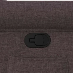 vidaXL Sillón reclinable de tela marrón oscuro Marr&oacute;n oscuro Hot