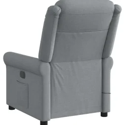 vidaXL Sillas-Sillón reclinable de masaje de tela