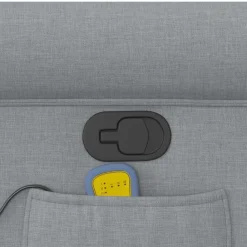 vidaXL Sillas-Sillón reclinable de masaje de tela
