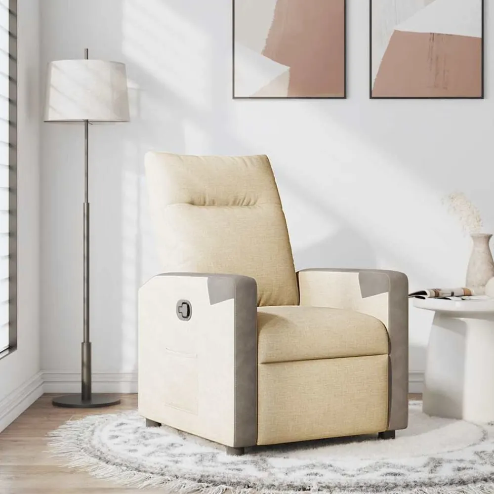 vidaXL Sillas-Sillón reclinable de tela
