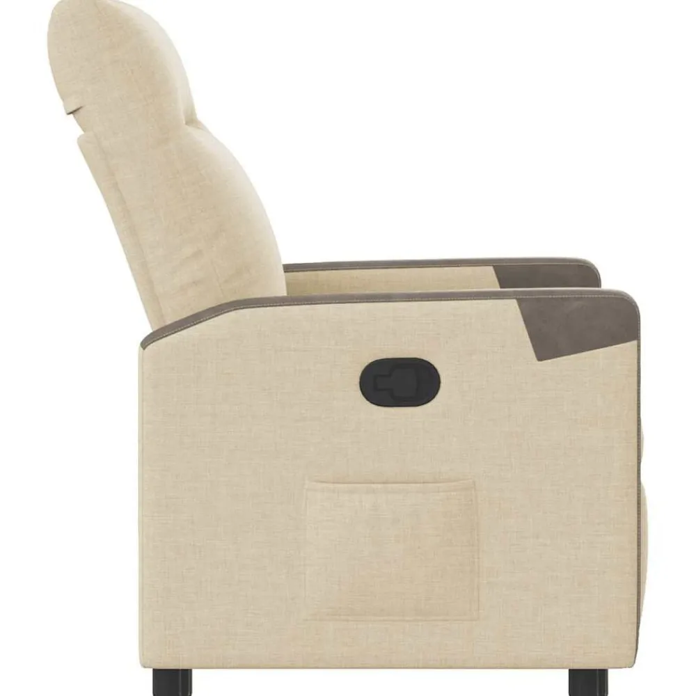 vidaXL Sillas-Sillón reclinable de tela