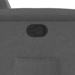 vidaXL Sillón reclinable de tela Gris oscuro Online