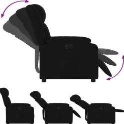 vidaXL Sillas-Sillón reclinable de tela
