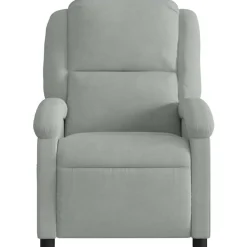 vidaXL Sillas-Sillón reclinable de masaje eléctrico terciopelo