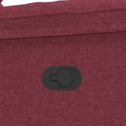 vidaXL Sillón reclinable de tela rojo tinto Rojo vino tinto Outlet