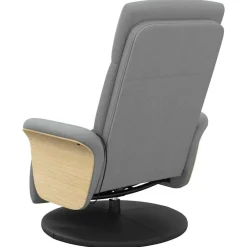 vidaXL Sillas-Sillón reclinable de masaje con reposapiés tela