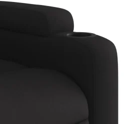 vidaXL Sillón reclinable de tela negra Negro Online