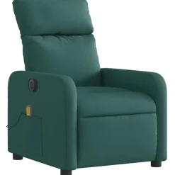vidaXL Sillas-Sillón reclinable de masaje eléctrico tela